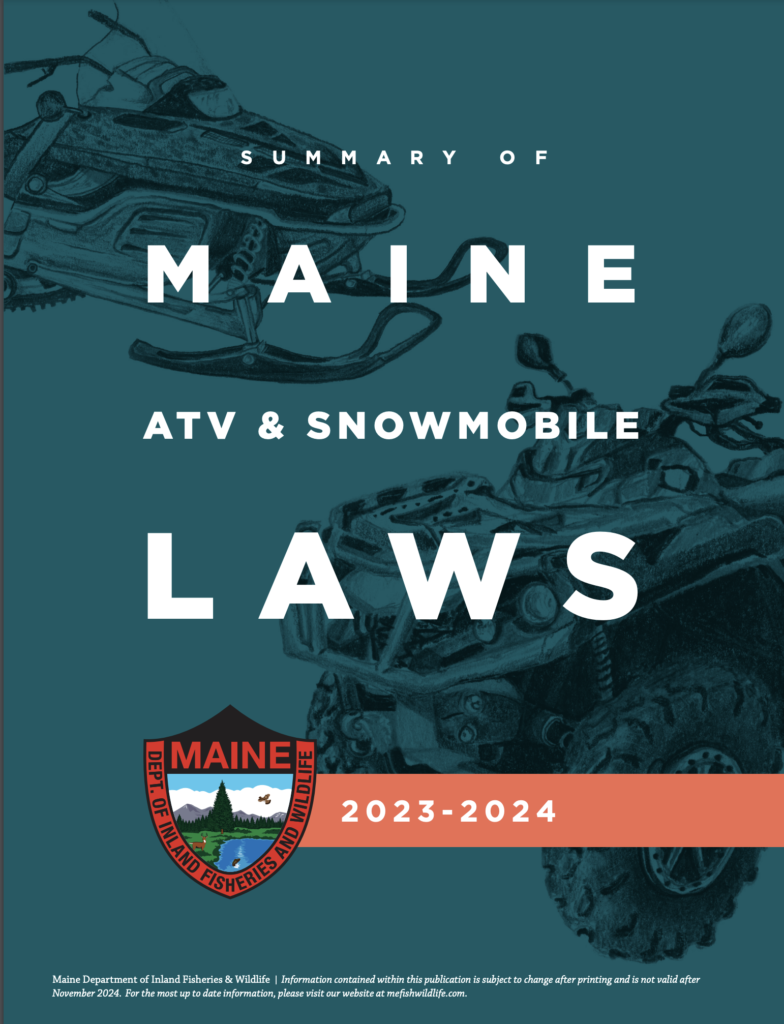 Maine ATV and Snowmobile Laws 2023-2024